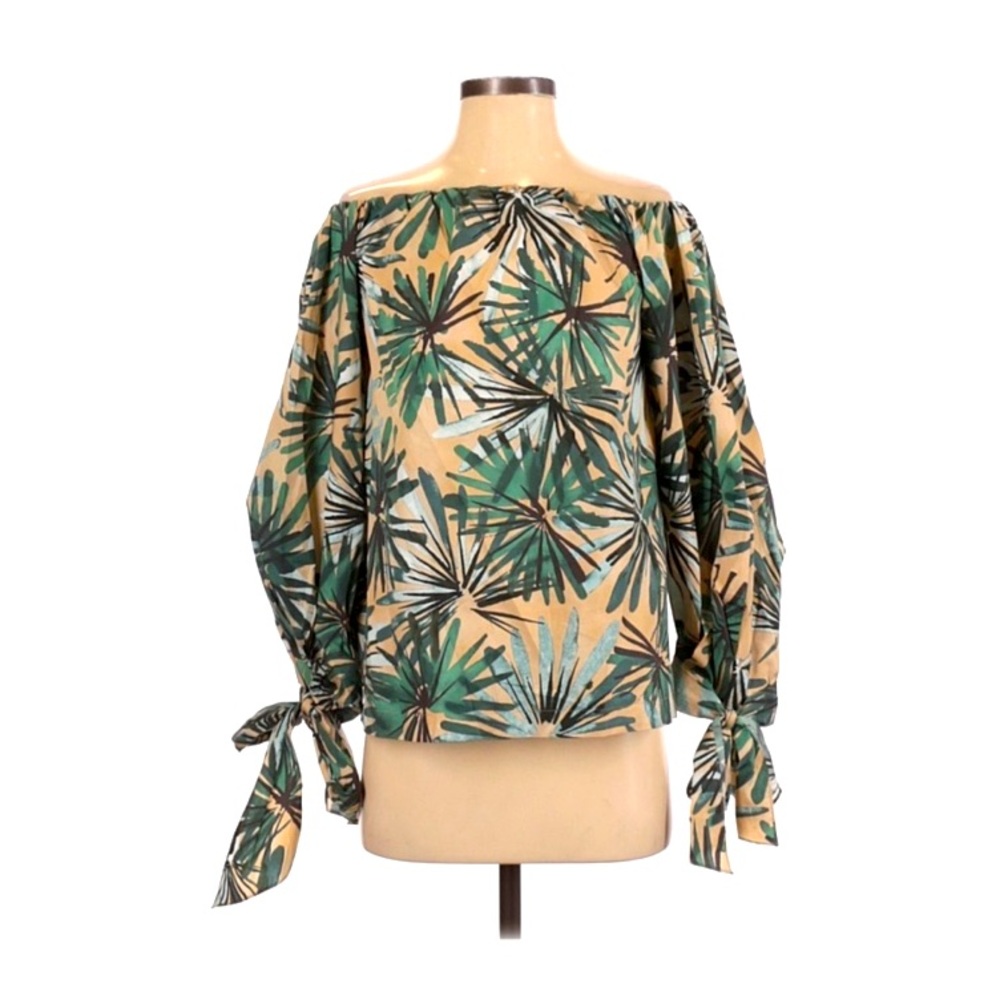 Paul’s Ka Long Sleeve Tropical Print Top